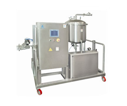 Skid type CIP/WIP System with PLC Controls & 150 Liter Hot water generator	